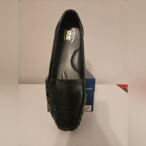 SAS Black Croc Loafers- Simplify C
